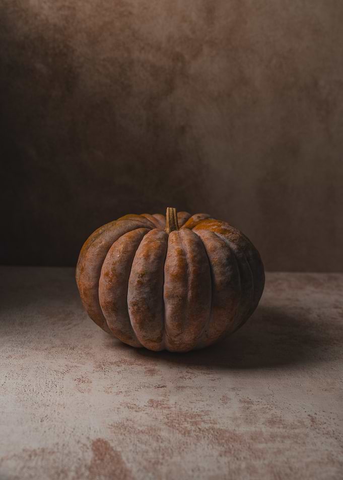 Rustic Autumn Pumpkin Still Life