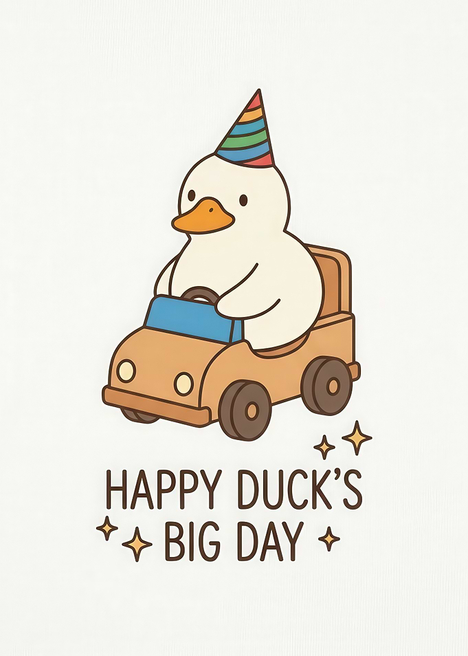 Cute Duck Driving Toy Car