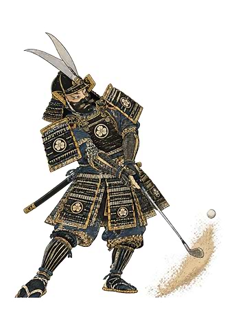 Samurai Golfer - Sickle Crest Swing