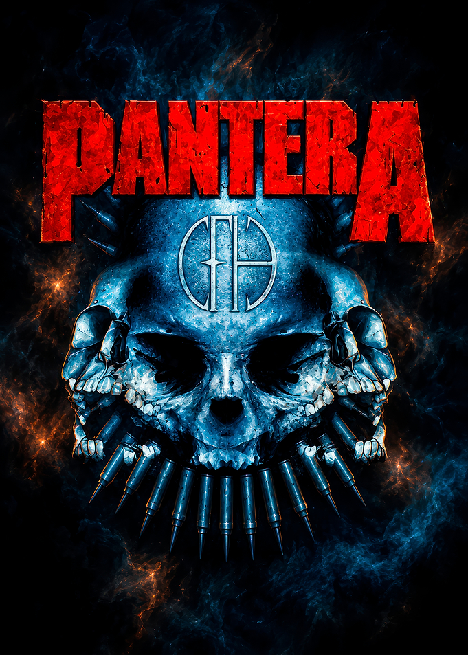 Pantera CFH Skull Graphic Art
