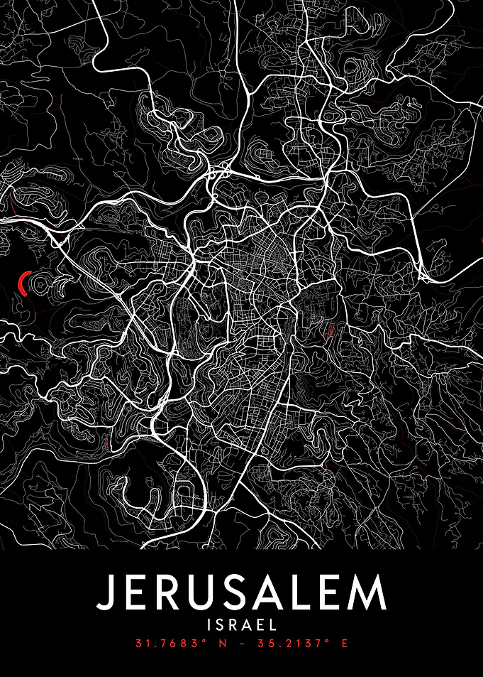 Jerusalem Dark Map