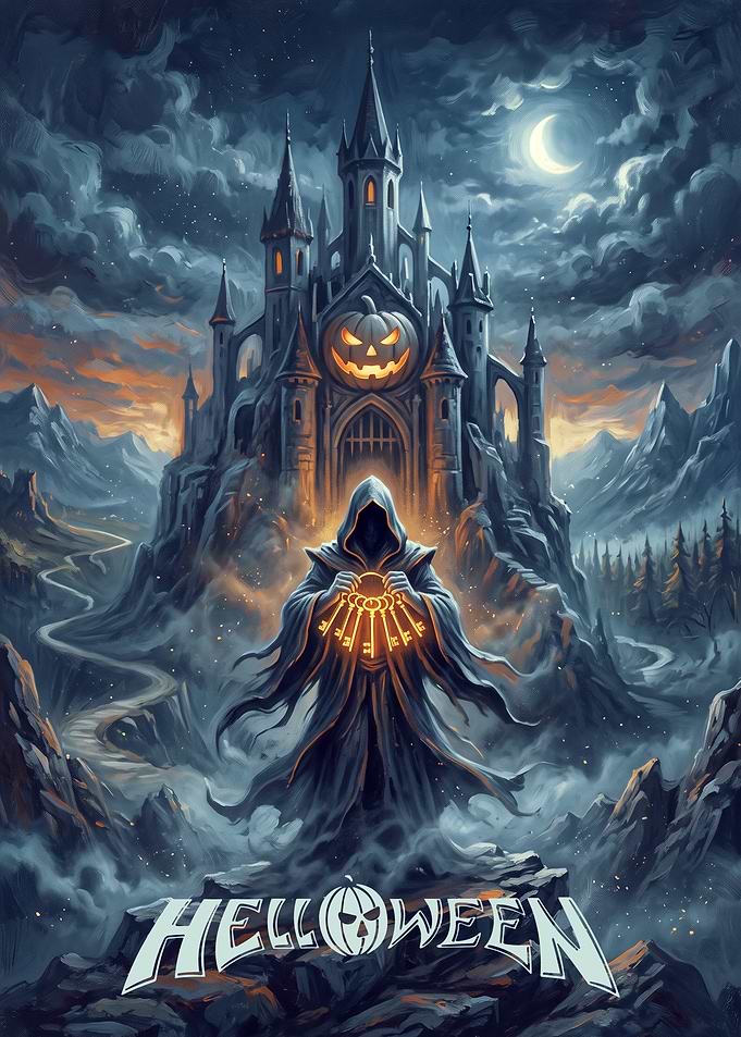 Helloween Band Fantasy Castle Poster