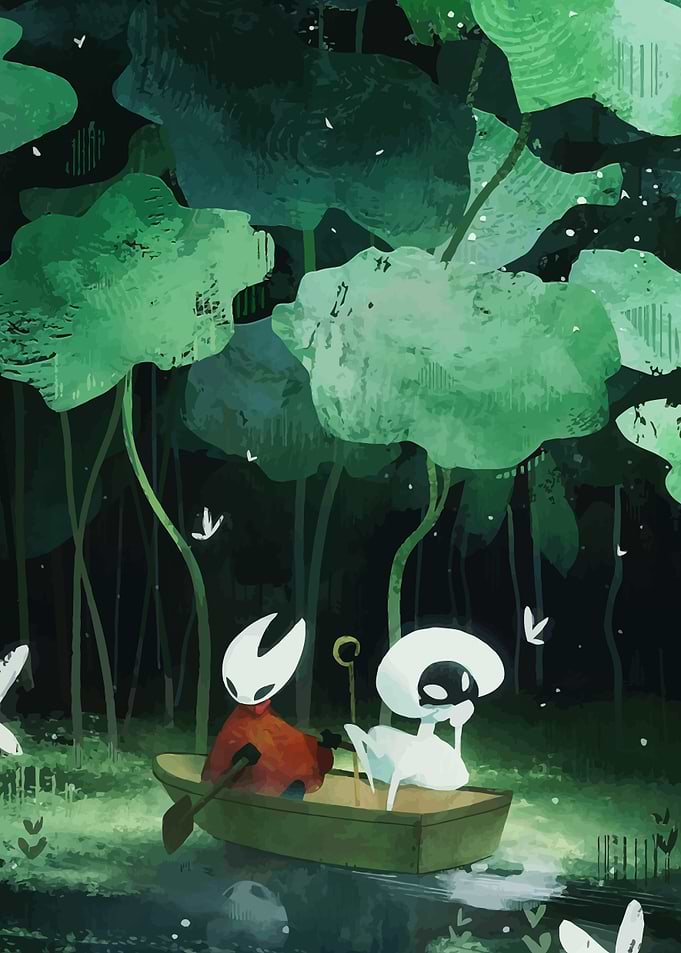Hornet and Quirrel Boating