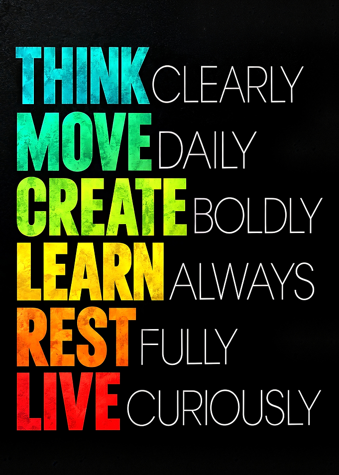 Inspirational Life Advice Typography Poster