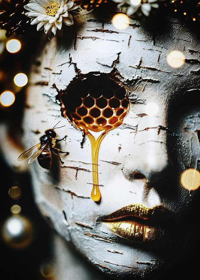 Honey Bee Queen Dark Fantasy Art