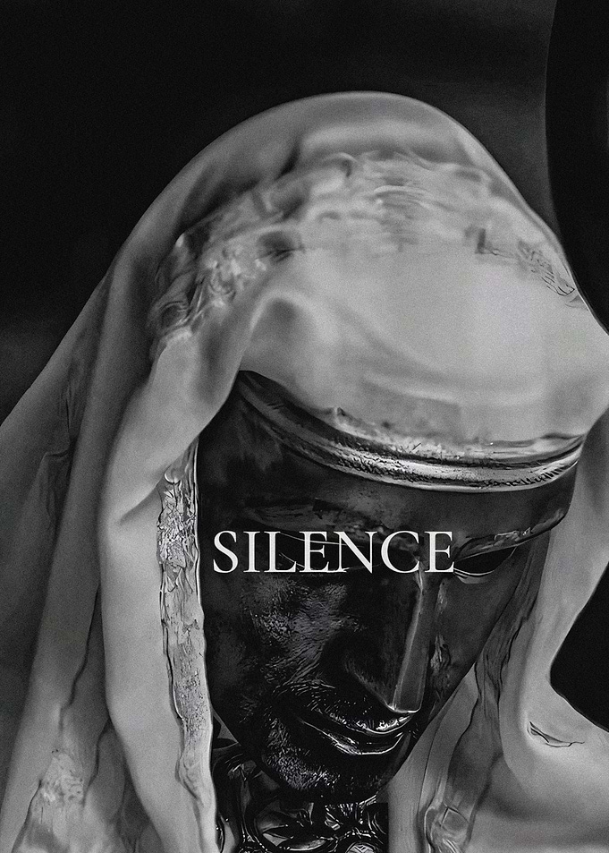 Silence Statue with Head Covering