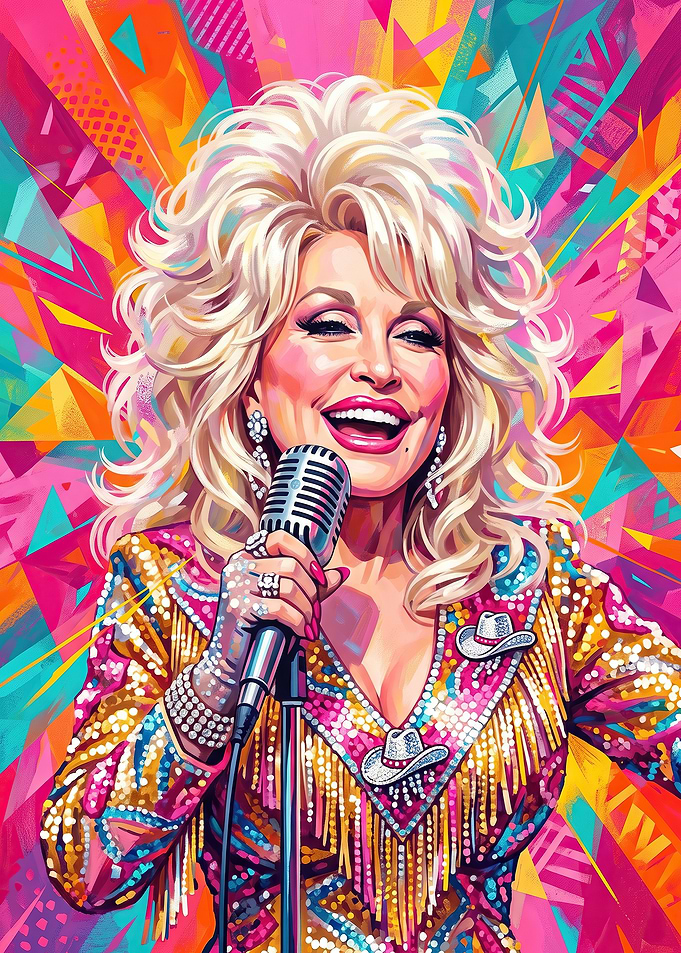 Dolly Parton Pop Art Portrait