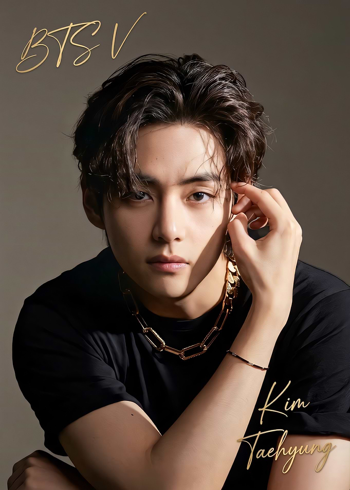 Portrait of BTS V Kim Taehyung