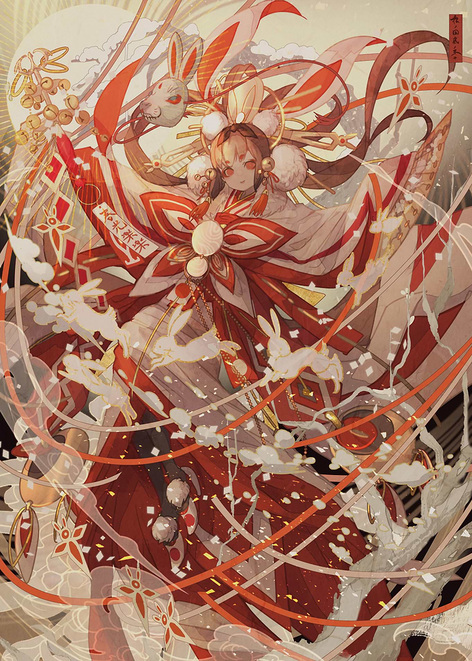 Onmyoji Rabbit Spirit Character Illustration