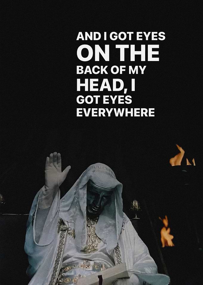 Eyes Everywhere Quote Poster