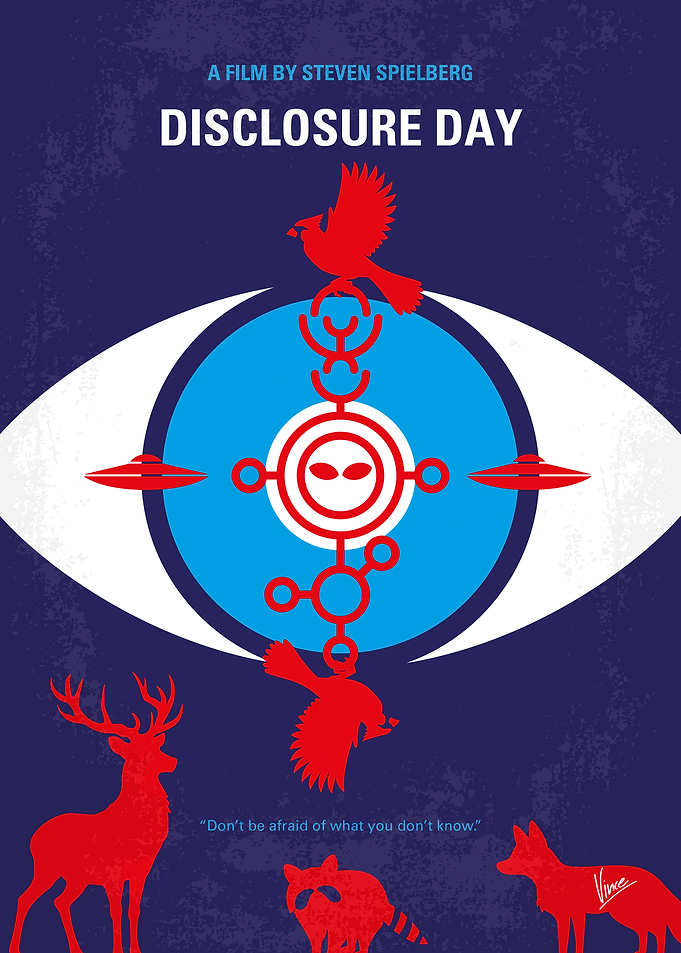 Disclosure Day Minimalist Movie Poster