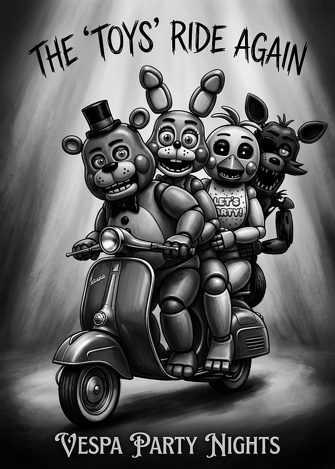 Five Nights at Freddy's Vespa Ride