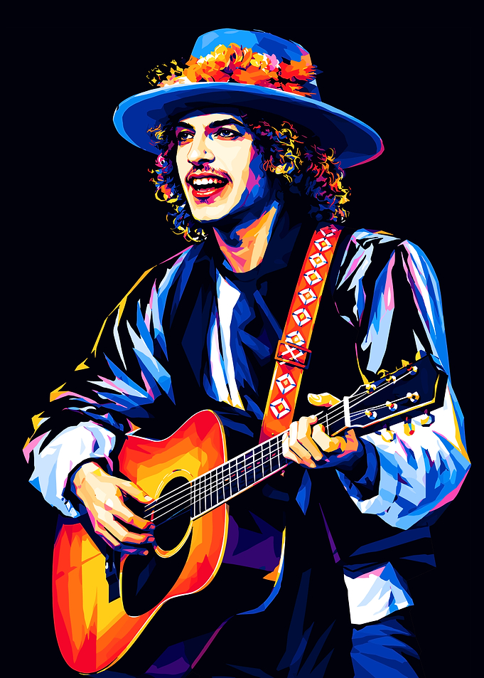 Bob Dylan Pop Art Portrait