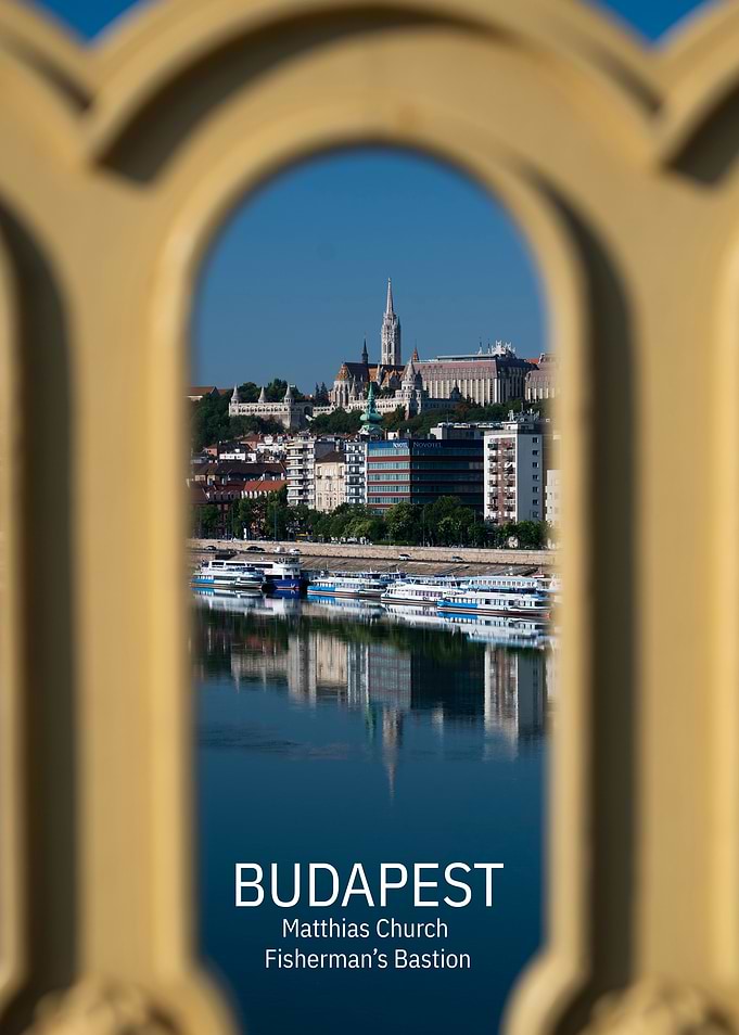 Budapest Framed by Bridge Railing