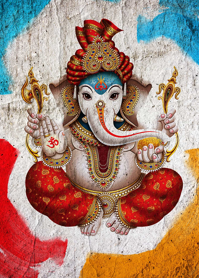Lord Ganesha Artistic Portrait