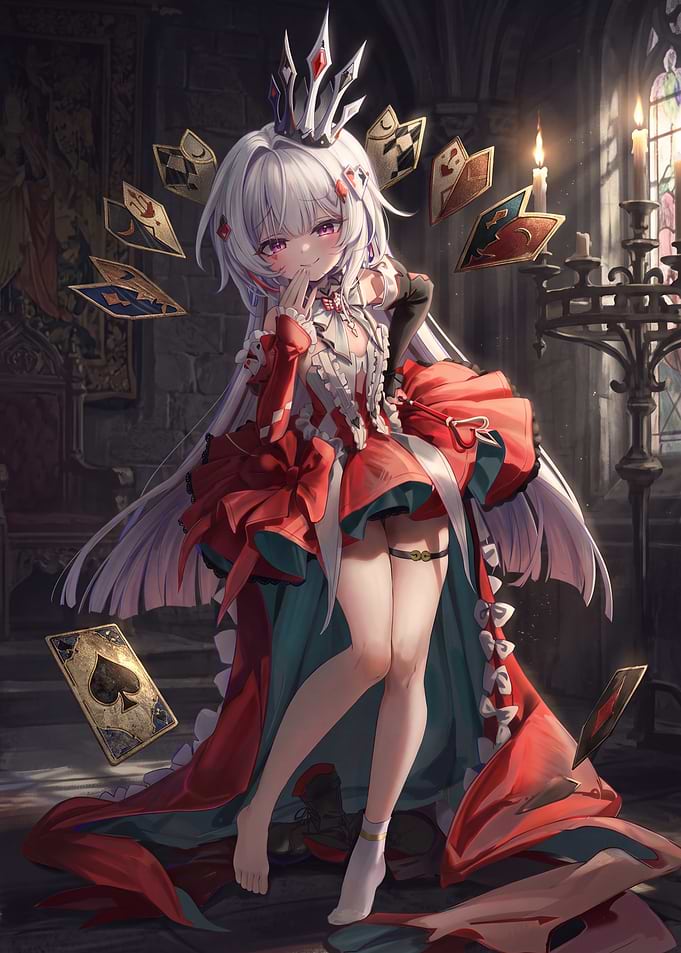 Anime Queen of Hearts Character Art