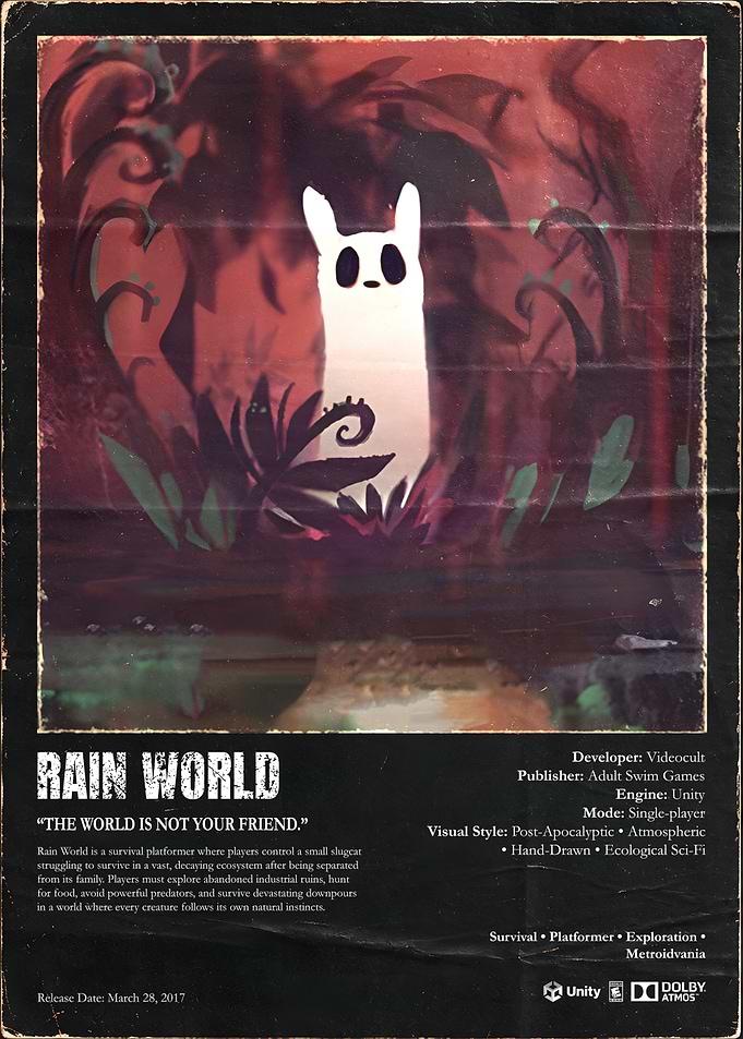 Rain World Video Game Poster