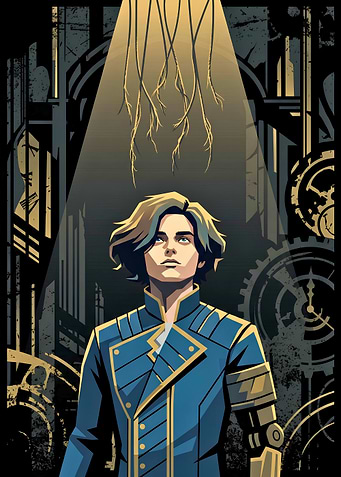 Steampunk Young Man Portrait