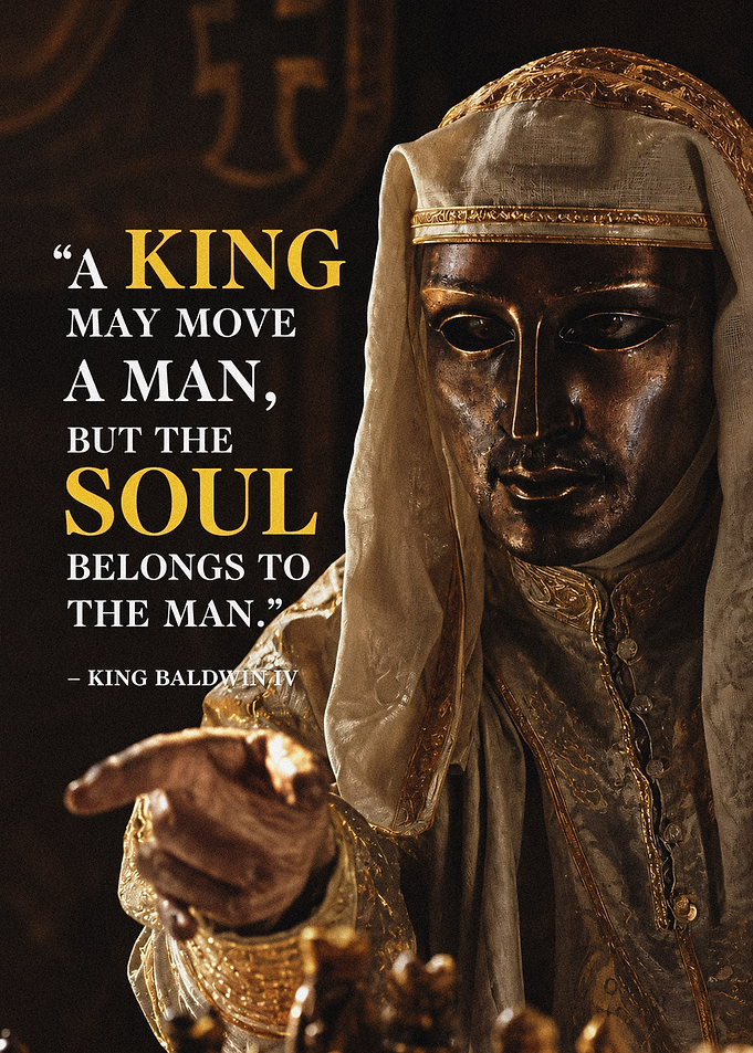 King Baldwin IV Inspirational Quote Poster