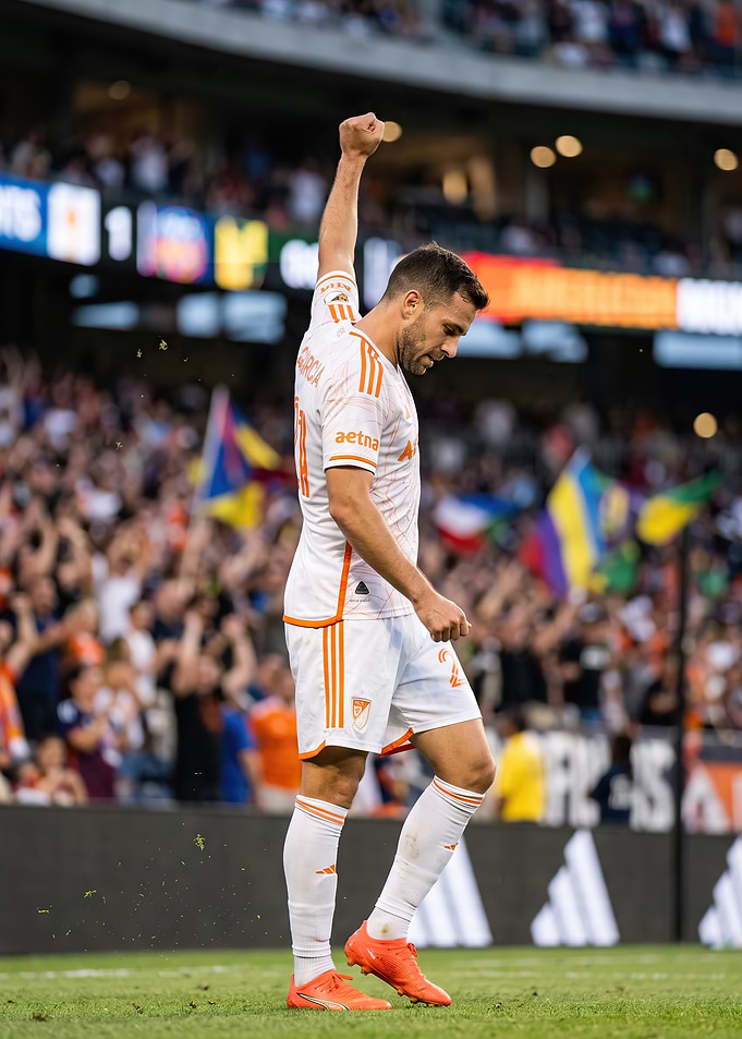 Soccer Player Celebrating Goal
