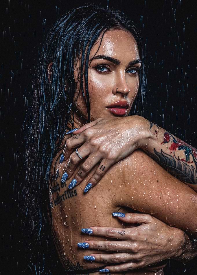 Megan Fox in the Rain