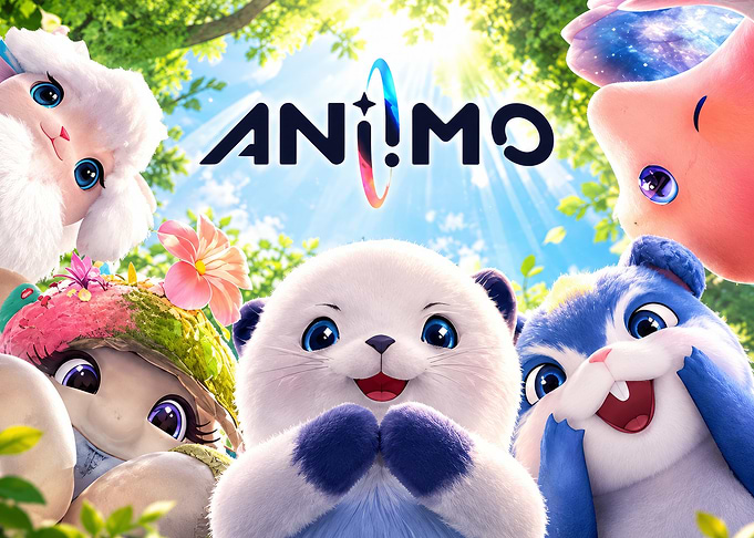 Animo Cute Animal Characters Poster