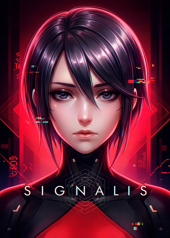 Signalis Elster Portrait Poster