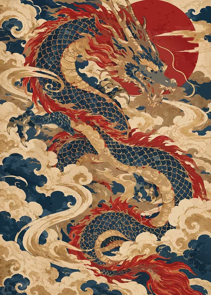 Crimson Dragon Close-Up