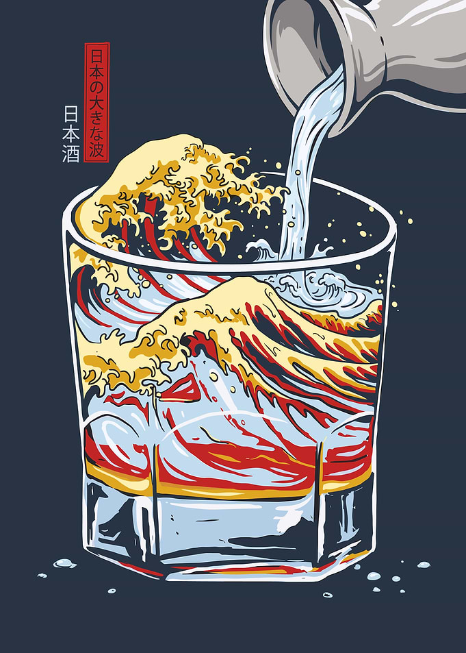 Great Wave Sake Pour