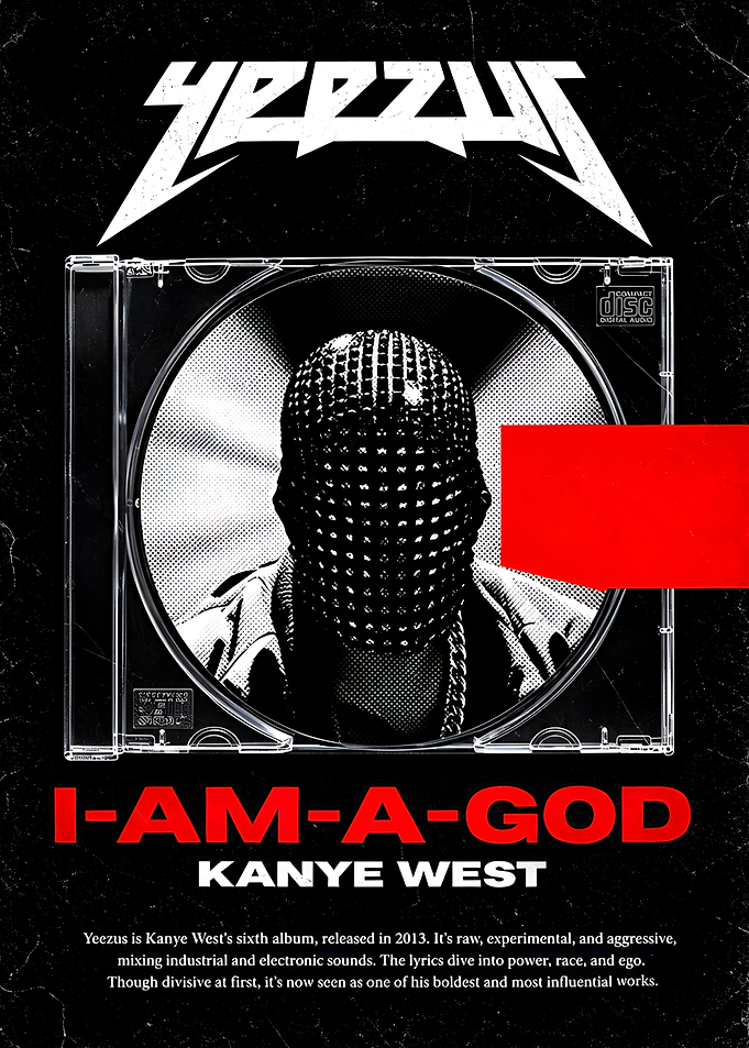 Kanye West Yeezus Album Poster
