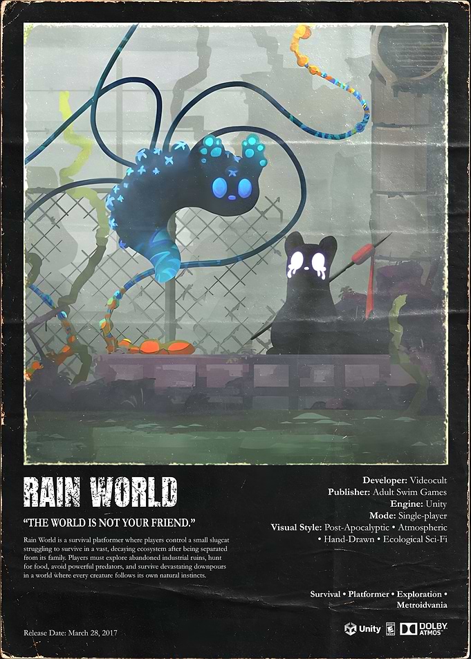 Rain World Video Game Poster