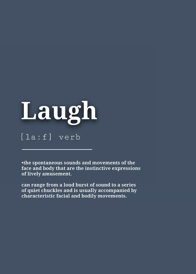 Definition of Laugh Poster