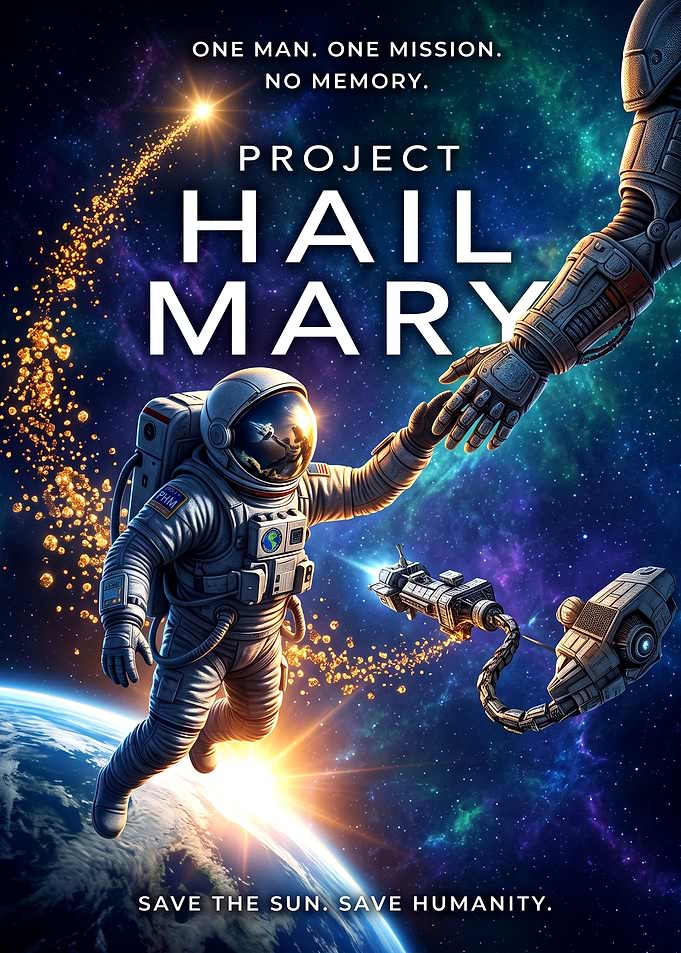 Project Hail Mary Space Poster