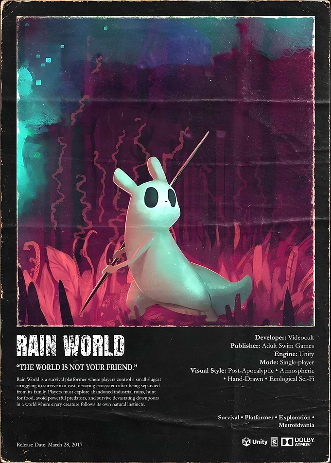 Rain World Video Game Poster