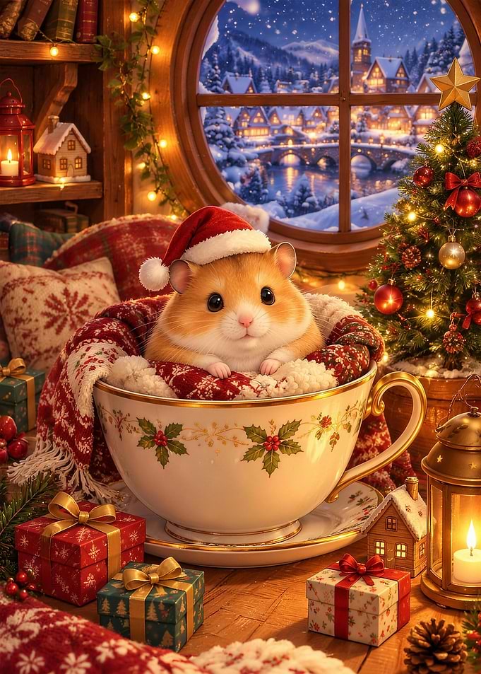 Cozy Teacup Christmas Wish