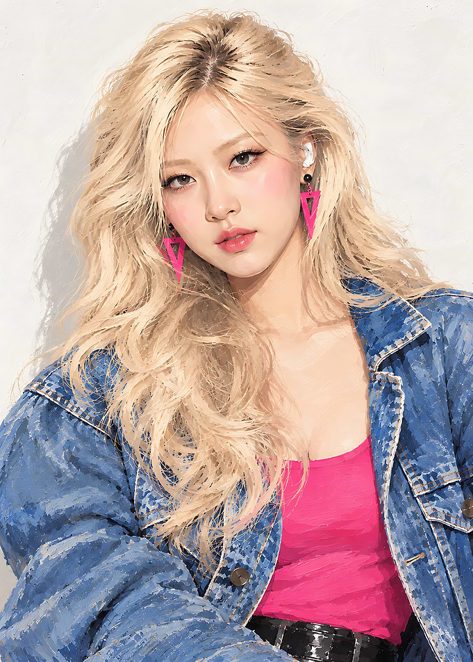 Portrait of Rosé from BLACKPINK