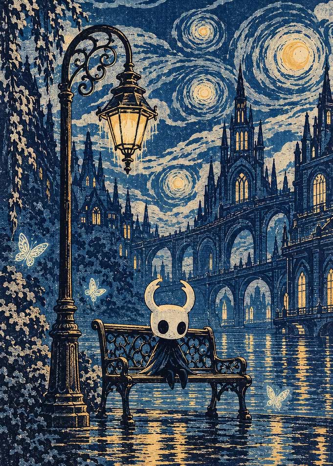 Hollow Knight Starry Night Mashup