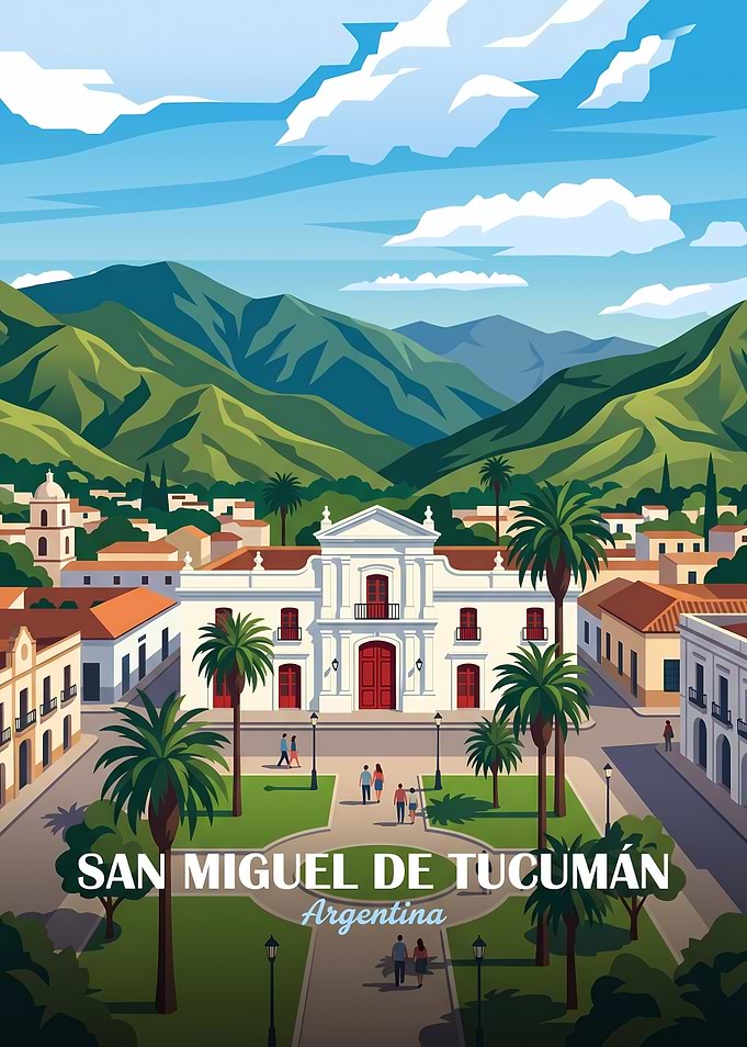 San Miguel de Tucumán Travel Poster