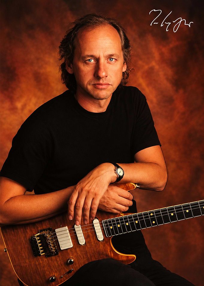 Mark Knopfler Portrait with Guitar