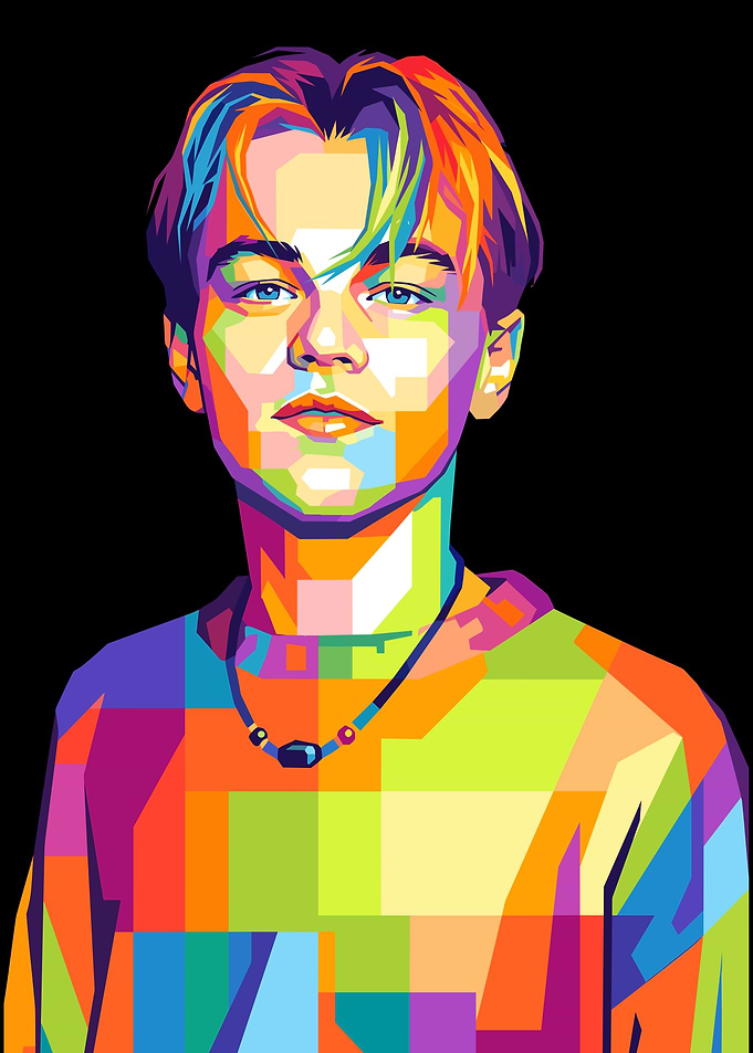 Leonardo Dicaprio WPAP Pop Art