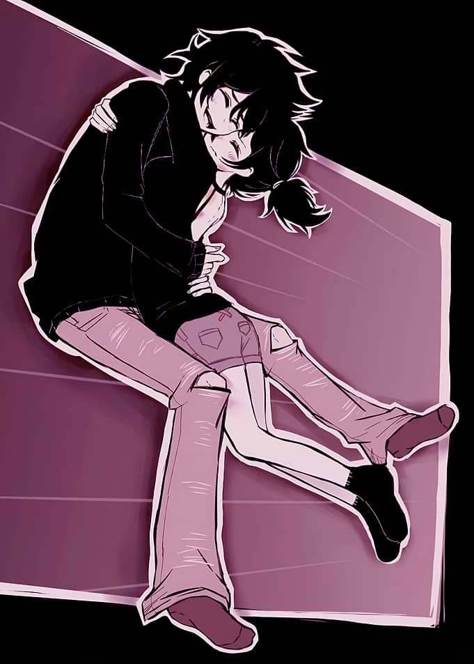 Anime Style Couple Embracing