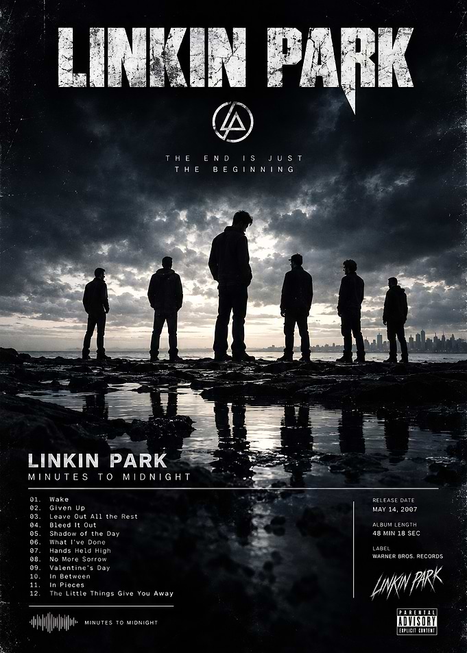 Linkin Park Minutes to Midnight Poster