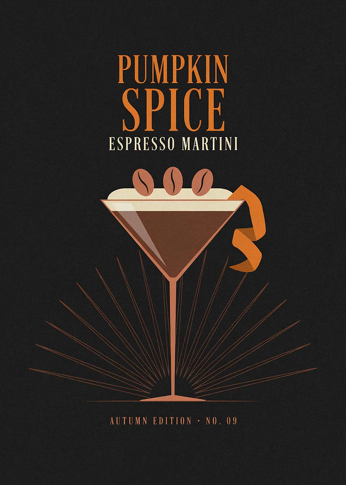 Retro Pumpkin Spice Espresso Martini
