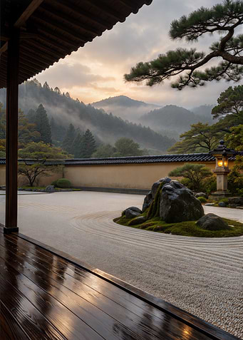 After the Rain – Japanese Zen Garden