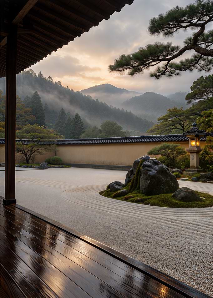 After the Rain – Japanese Zen Garden