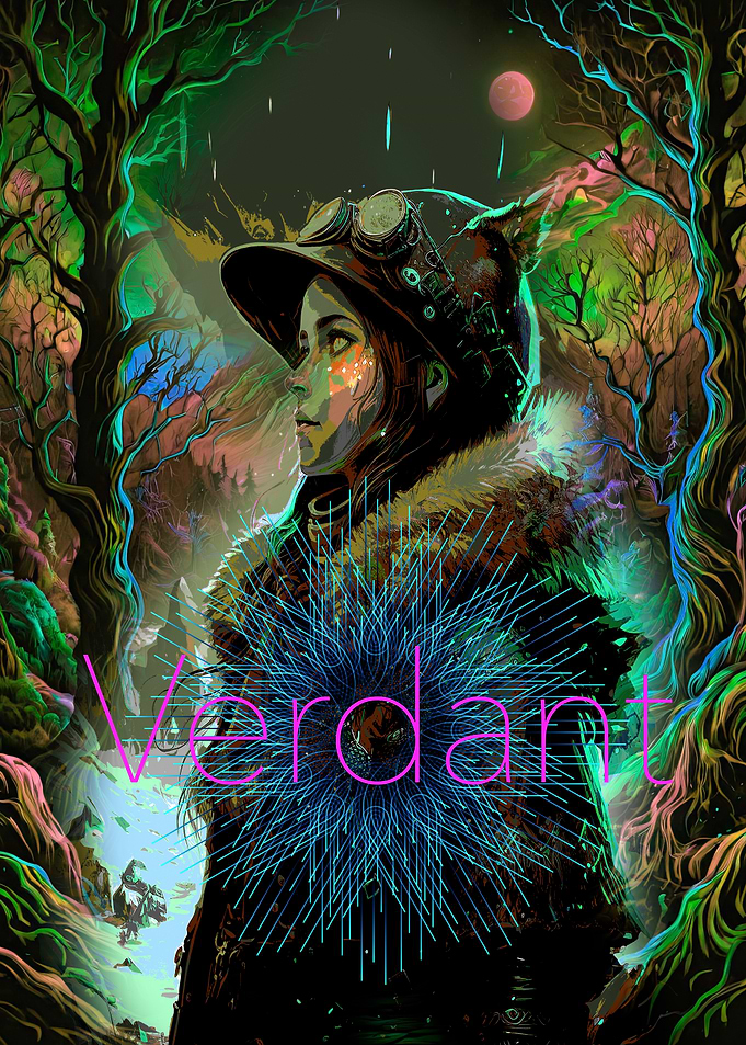 Verdant Steampunk Forest Explorer