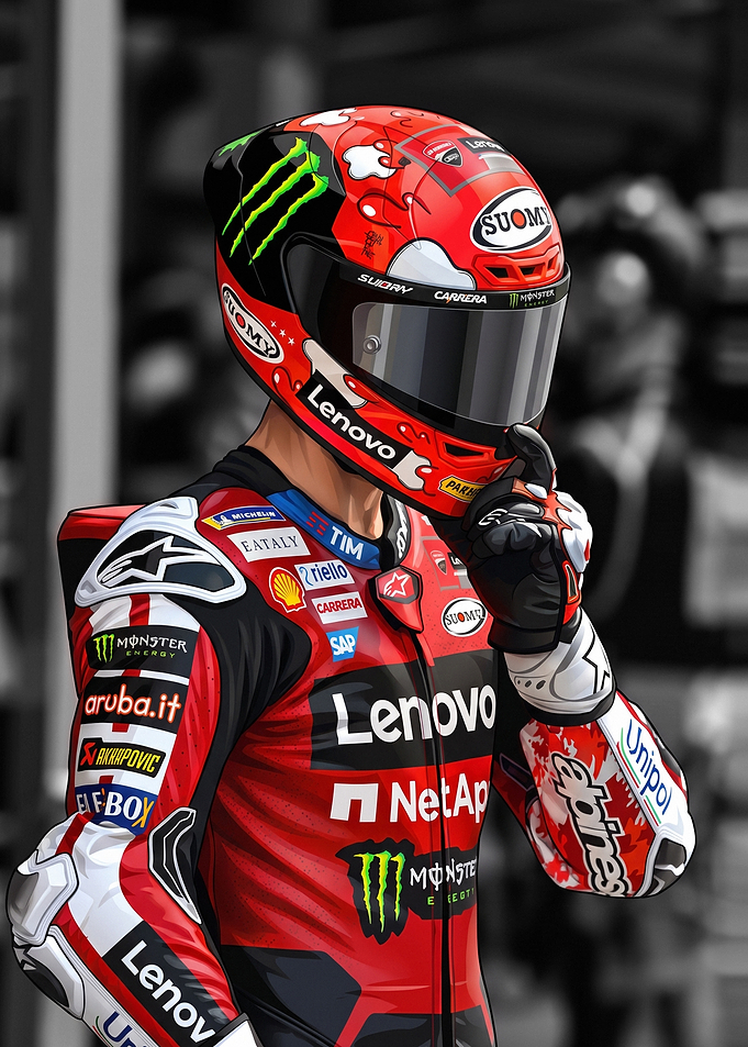 Ducati MotoGP Rider Portrait
