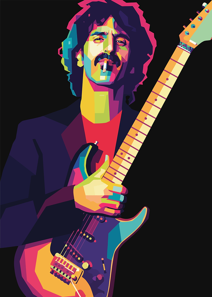 Frank Zappa WPAP Pop Art Portrait