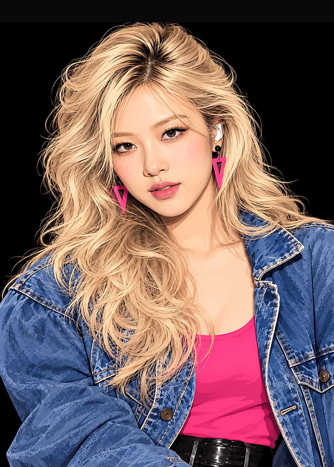 Digital Portrait of Rosé Blackpink