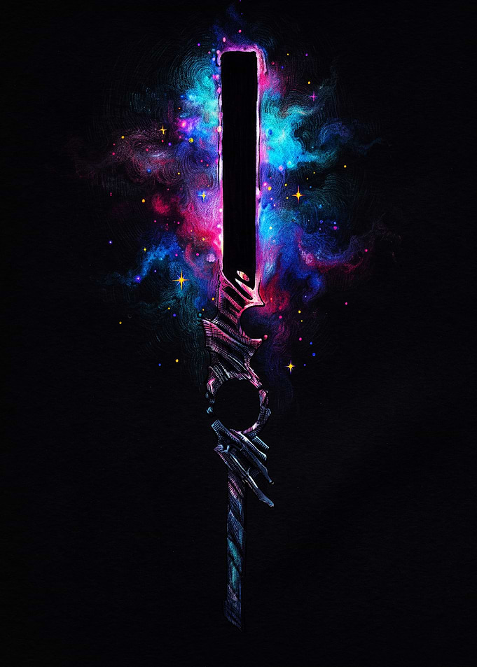 Cosmic Void Energy Sword